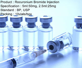 Thư giãn cơ bắp Rocuronium Bromide Tiêm thuốc gây mê tổng hợp