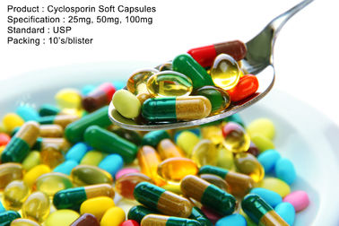 Cyclosporin Soft Capsules 25mg, 50mg, 100mg Softgel Thuốc uống