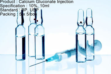 Canxi Gluconate Tiêm thuốc tiêm thể tích nhỏ cho bệnh hạ đường huyết