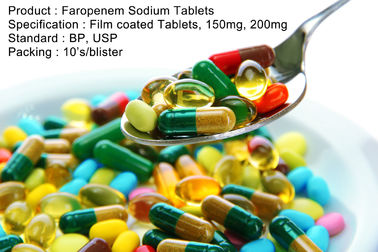 Viên nén Faropenem Natri Viên nén bao phim, 150mg, 200mg Thuốc uống Kháng sinh