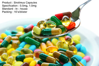 Sirolimus Viên nang 0,5mg, 1,0mg Thuốc uống