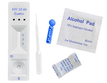 Bộ kiểm tra chứng chỉ ISO Hiv / Thử máu 2 Thiết bị xét nghiệm nhanh NCU / Ml Hiv